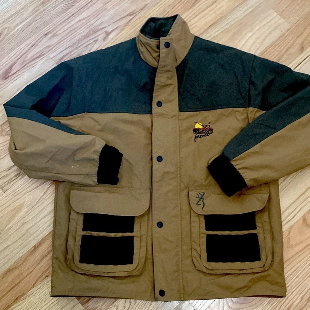 Browning Waxed Field Jacket Coat Mens M Bird Hunting activewear outdoor Utility
